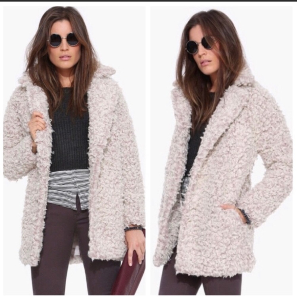 J.O.A. Fuzzy Teddy Bear Jacket